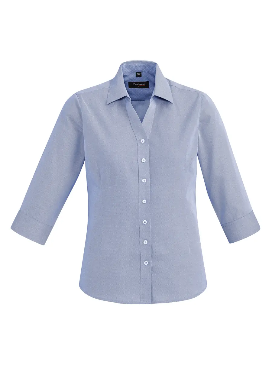 Biz Corporates Hudson Womens 3/4 Sleeve Shirt in Patriot Blue