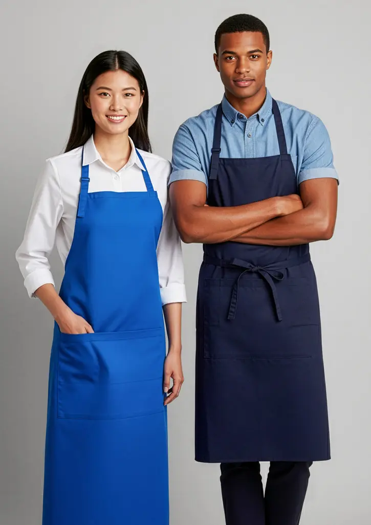 Biz Collection Bib Apron in Navy