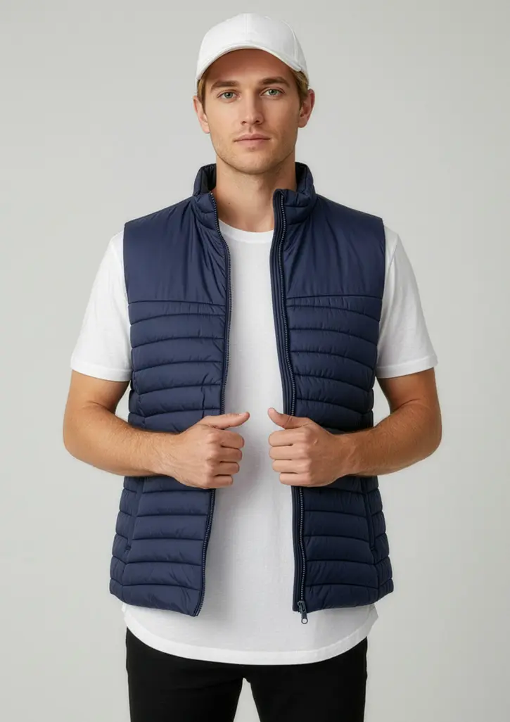Biz Collection Expedition Mens Vest in Navy