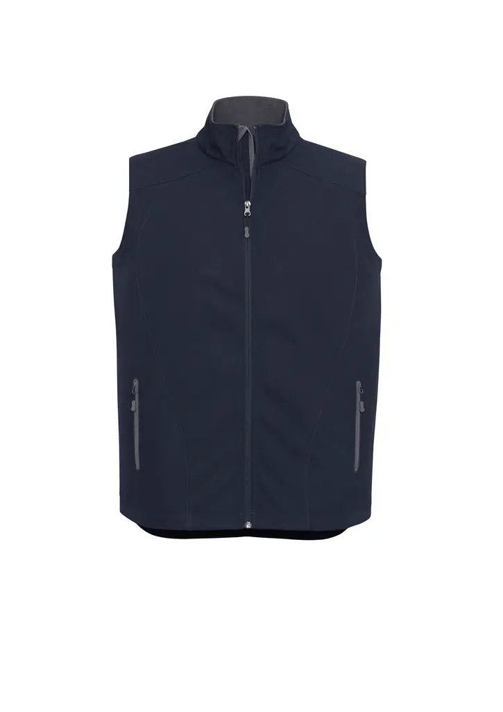 Biz Collection Geneva Mens Vest in Navy/Graphite