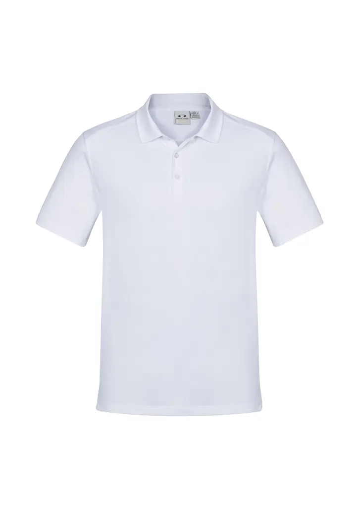 Biz Collection Aero Mens Short Sleeve Polo in White