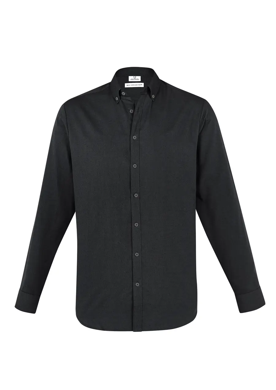 Biz Collection Memphis Mens Long Sleeve Shirt in Black