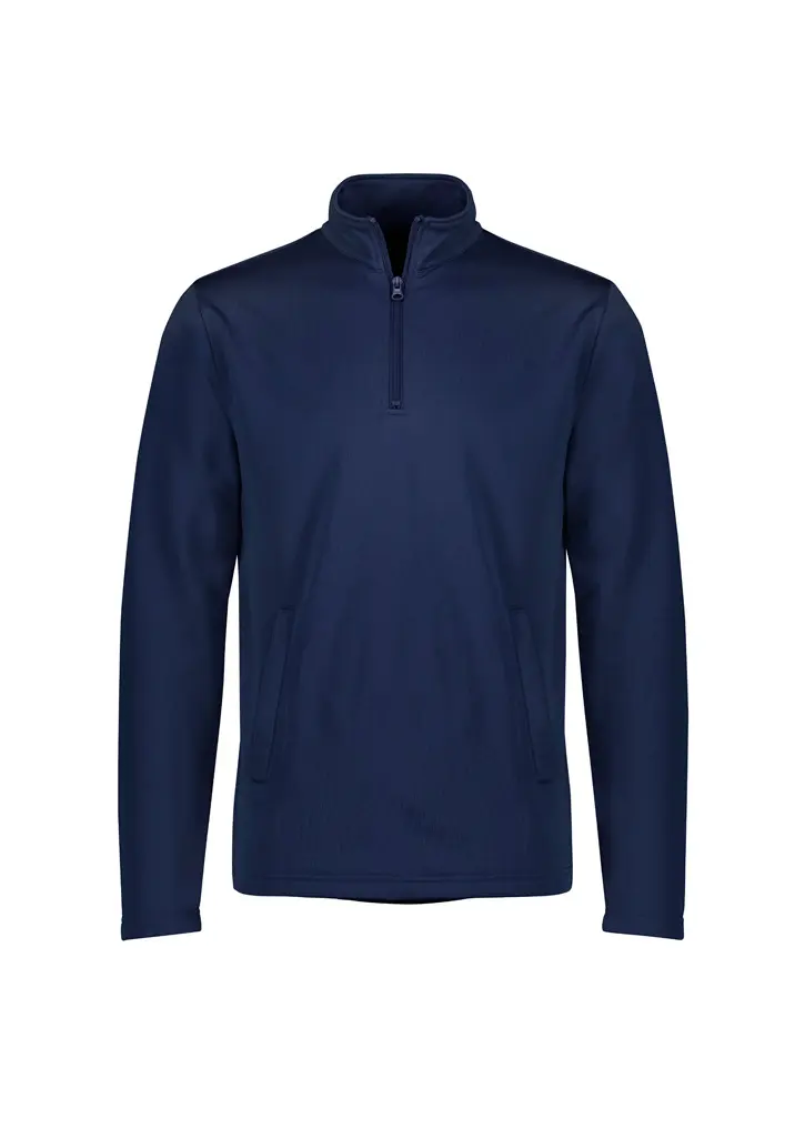 Biz Collection Youth Hype 1/4 Zip Pullover in Navy