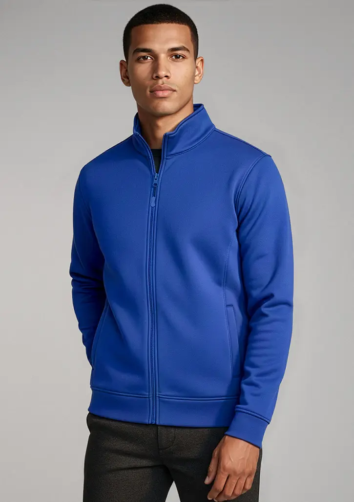 Biz Collection Mens Hype Full Zip Jacket in Royal