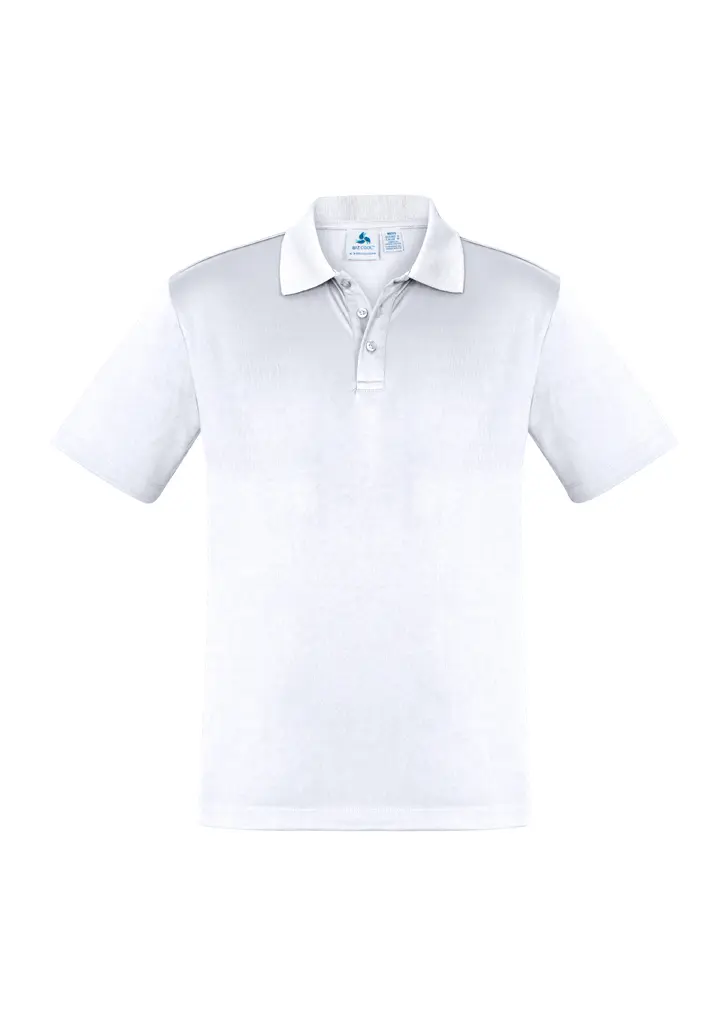 Biz Collection Youth Ace Short Sleeve Polo in White