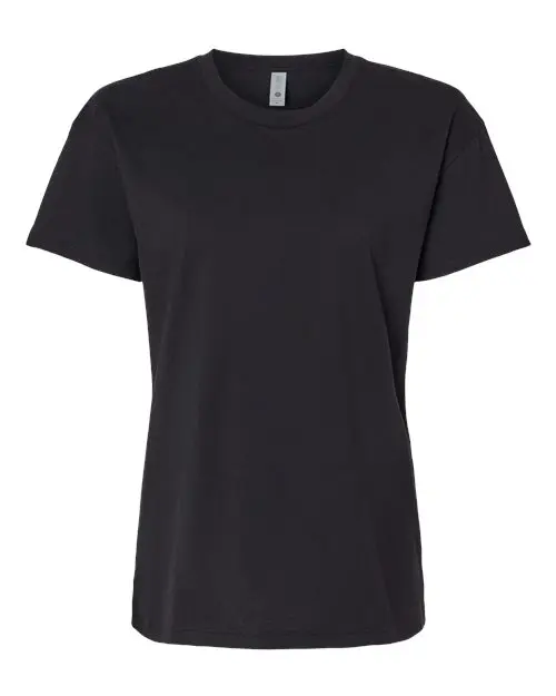 Next Level Women's Cotton Relaxed T-Shirt in Black