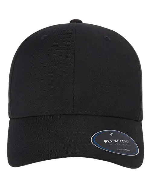 Flexfit NU Adjustable Cap in Black
