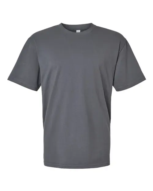 American Apparel Unisex Sueded Tee in Sueded Asphalt