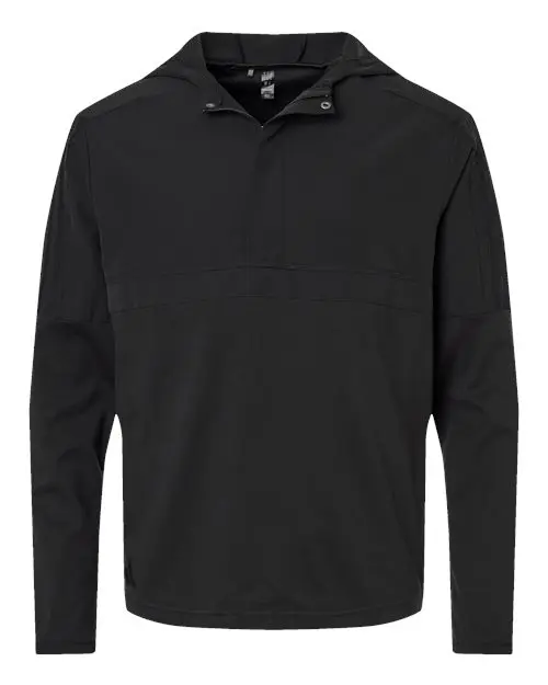 Adidas Men's Half-Zip Hooded Anorak in Black