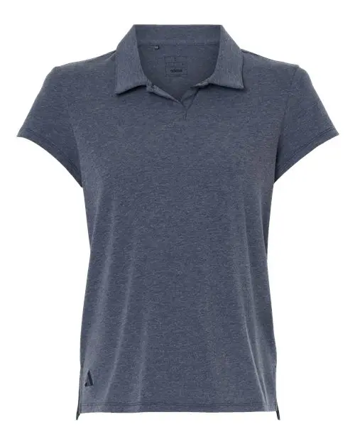 Adidas Women's Blended Polo in Collegiate Navy Melange