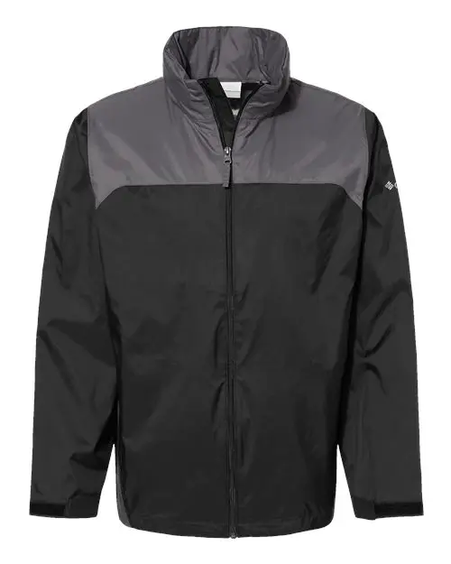 Columbia Men's Glennaker Lake II Rain Jacket in Black/ City Grey