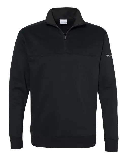 Columbia Men's Hart Mountain II Half-Zip Pullover in Black
