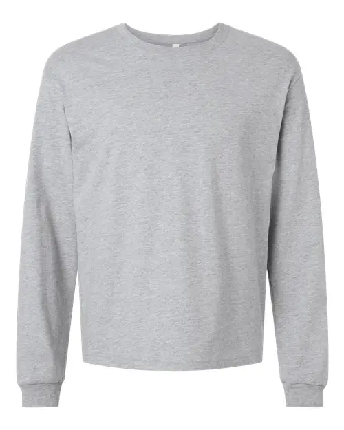 Bella + Canvas 6 oz. Heavyweight Long Sleeve Tee in Athletic Heather