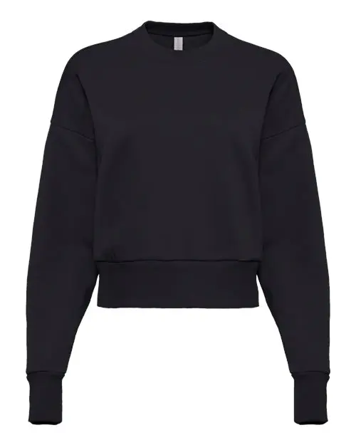 Next Level Women's Heavyweight Crewneck Sweatshirt in Black