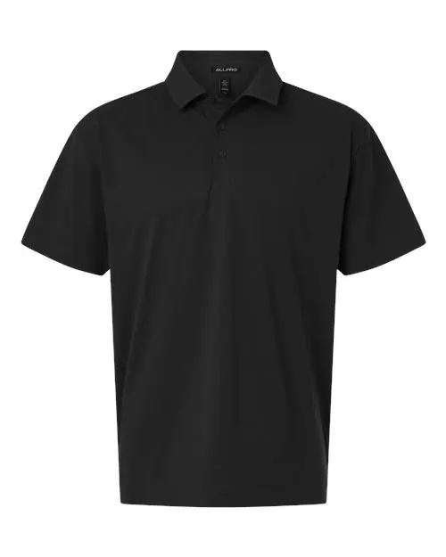 AllPro Men's Pro-Flex Sorona Polo in Black