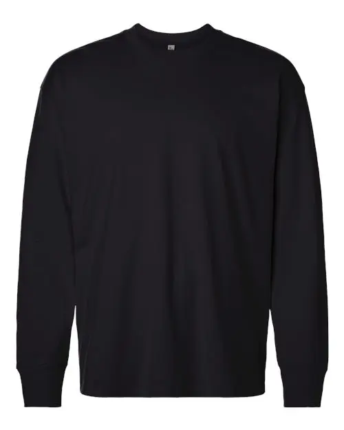 Next Level Unisex Heavyweight Long Sleeve T-Shirt in Black