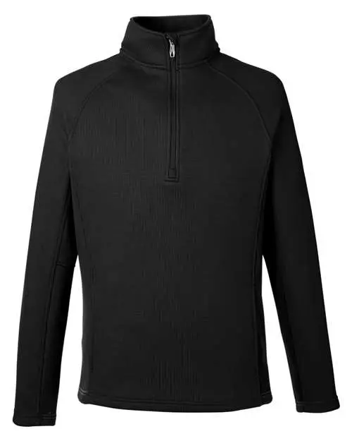 Spyder Men's Constant Half-Zip Sweater Fleece Pullover in Black