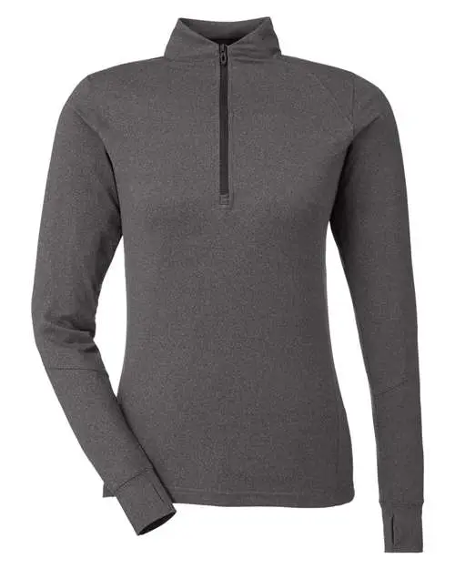 Spyder Women's Spyre Quarter-Zip Pullover in Black Frost