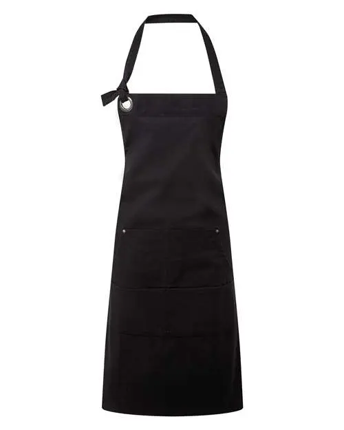 Artisan Collection by Reprime Calibre Heavy Cotton Canvas Pocket Apron in Black
