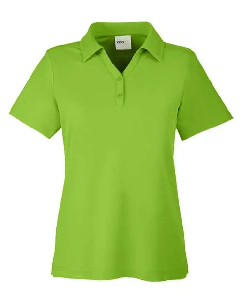 Core365 Women's Fusion ChromaSoft Pique Polo in Acid Green