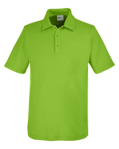 Core365 Men's Fusion ChromaSoft Pique Polo in Acid Green