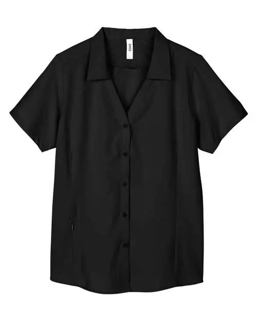 Core365 Women's Ultra UVP Marina Shirt in Black