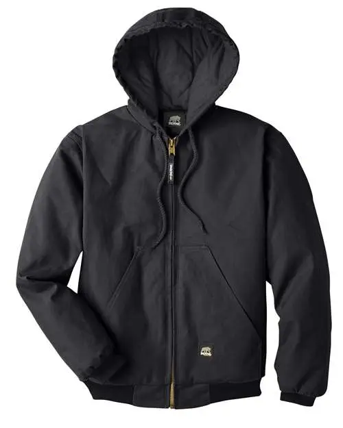 Berne Apparel Men's Berne Heritage Hooded Jacket in Black