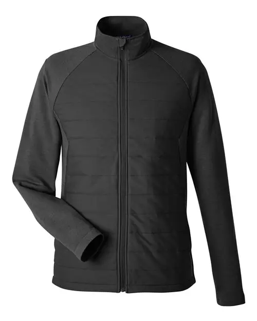 Devon & Jones Men's New Classics Charleston Hybrid Jacket in Black/ Melange Black