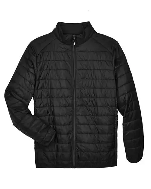 Core365 Men's Tall Prevail Packable Puffer in Black