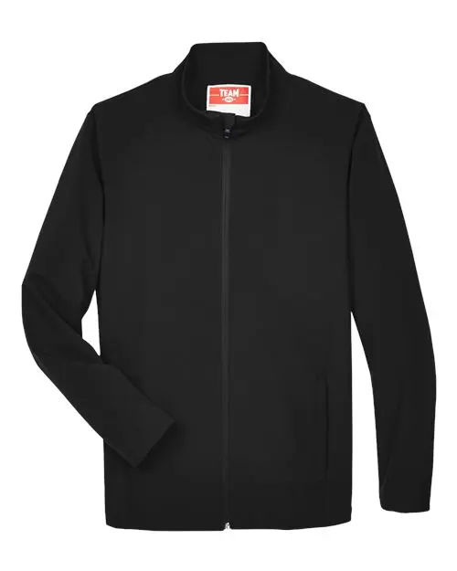 Team 365 Men's Leader Soft Shell Jacket in Black