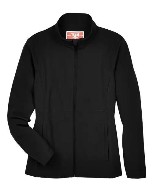 Team 365 Women's Leader Soft Shell Jacket in Black