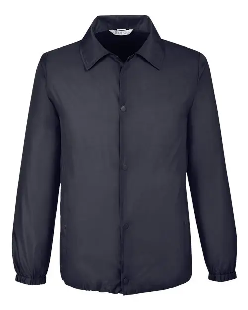 Team 365 Unisex Zone Protect Coaches Jacket in Black