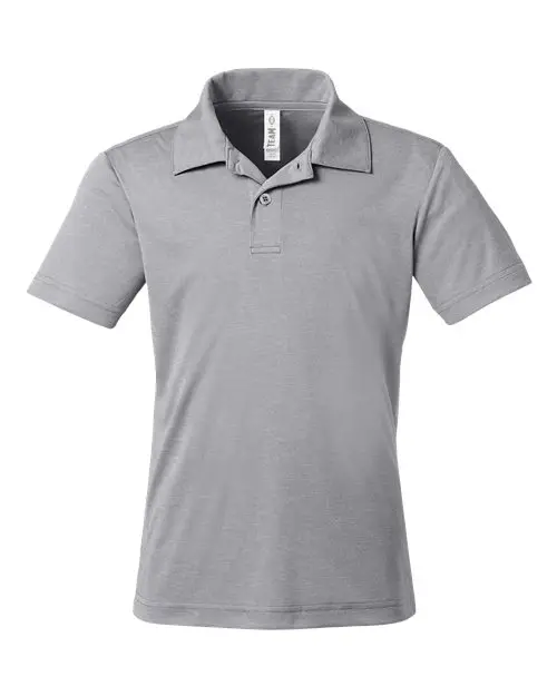 Team 365 Youth Zone Sonic Heather Performance Polo in Athletic Heather
