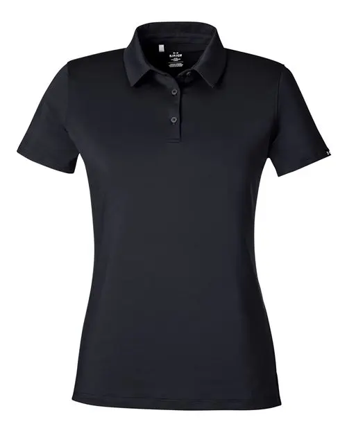 Under Armour Women's Recycled Polo in Black/ White