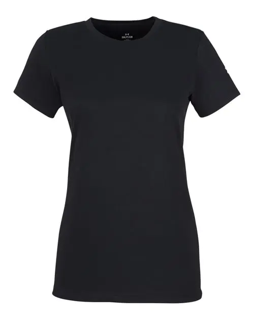 Under Armour Women's Athletic 2.0 T-Shirt in Black/ White