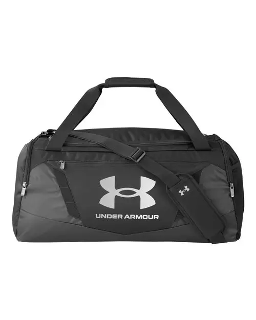 Under Armour Undeniable 5.0 MD Duffel Bag in Black/ Metallic Silver