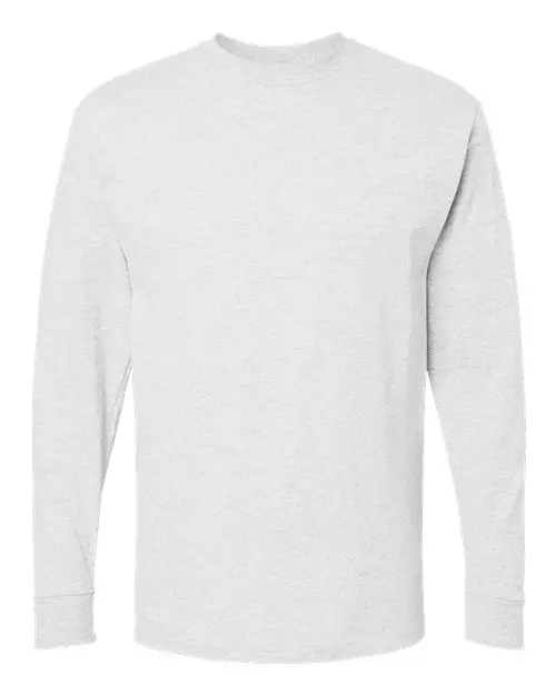 M&O Unisex Gold Soft Touch Long Sleeve T-Shirt in Ash