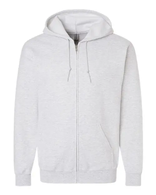 Gildan Unisex Heavy Blend Full-Zip Hooded Sweatshirt in Ash
