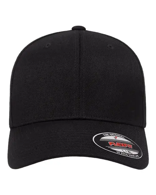 Flexfit Wool-Blend Cap in Black