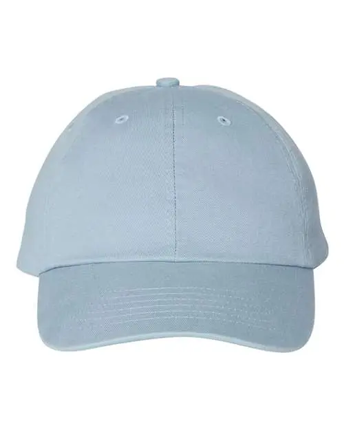 Valucap Bio-Washed Classic Dad Hat in Baby Blue