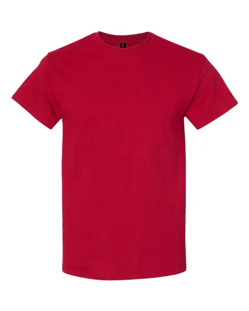 Gildan Unisex Heavy Cotton T-Shirt in Antique Cherry Red