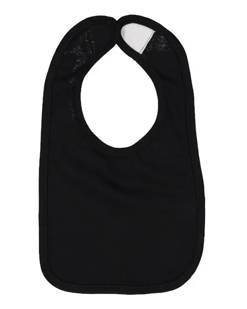 Rabbit Skins Infant Premium Jersey Bib in Black