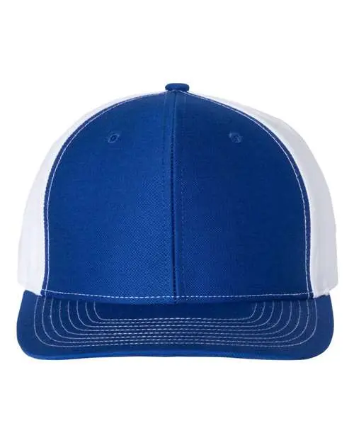 Richardson Twill Back Trucker Cap in Royal/ White