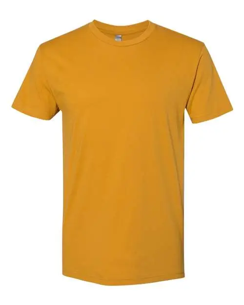 Next Level Unisex Cotton T-Shirt in Antique Gold