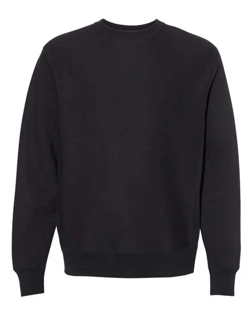 Independent Trading Co. Unisex Legend Premium Heavyweight Cross-Grain Crewneck Sweatshirt in Black