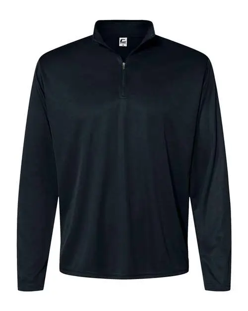 C2 Sport Men's Quarter-Zip Pullover in Black