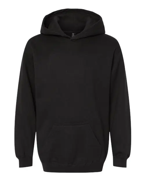 M&O Youth Fleece Pullover Hoodie in Black