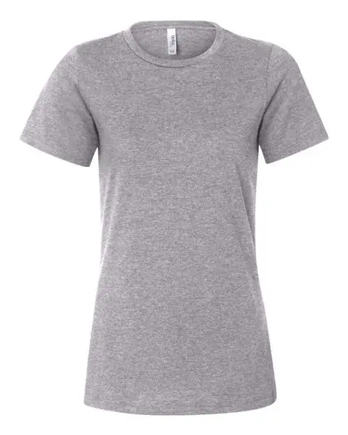 Bella + Canvas Women’s Relaxed Fit Heather CVC Tee in Athletic Heather
