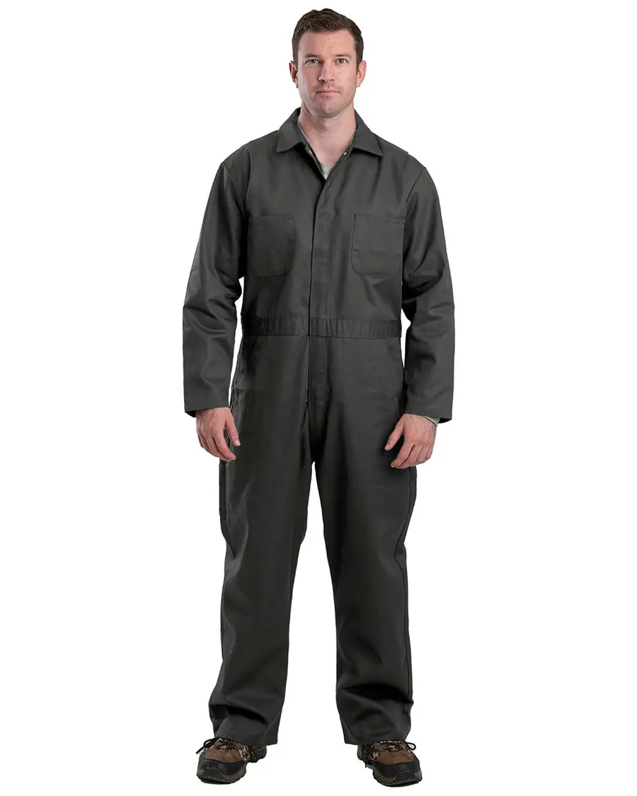 Berne Apparel Twill Unlined Coverall in Black_38