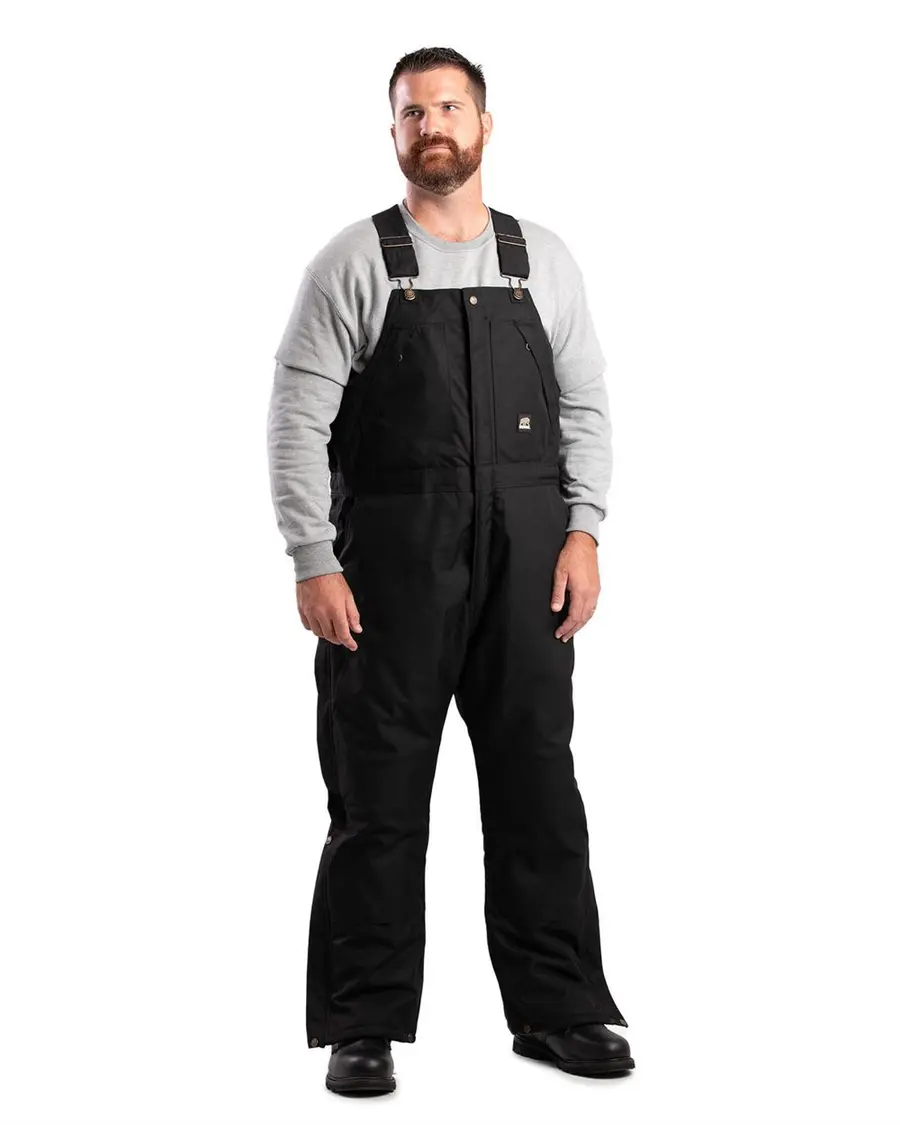 Berne Apparel Icecap Insulated Bib Overall - Tall Sizes in Black